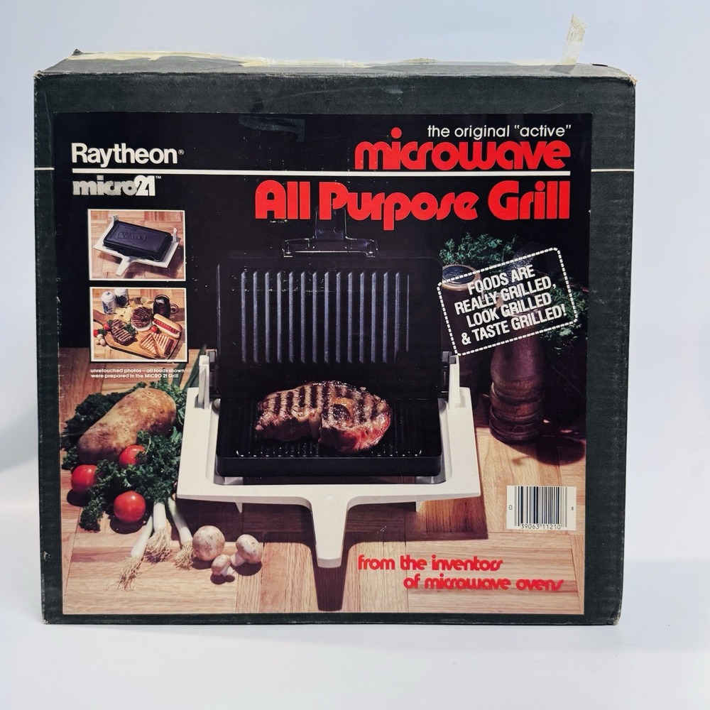 Vintage Raytheon Micro21 The Original Active Microwave All Purpose Grill NOS